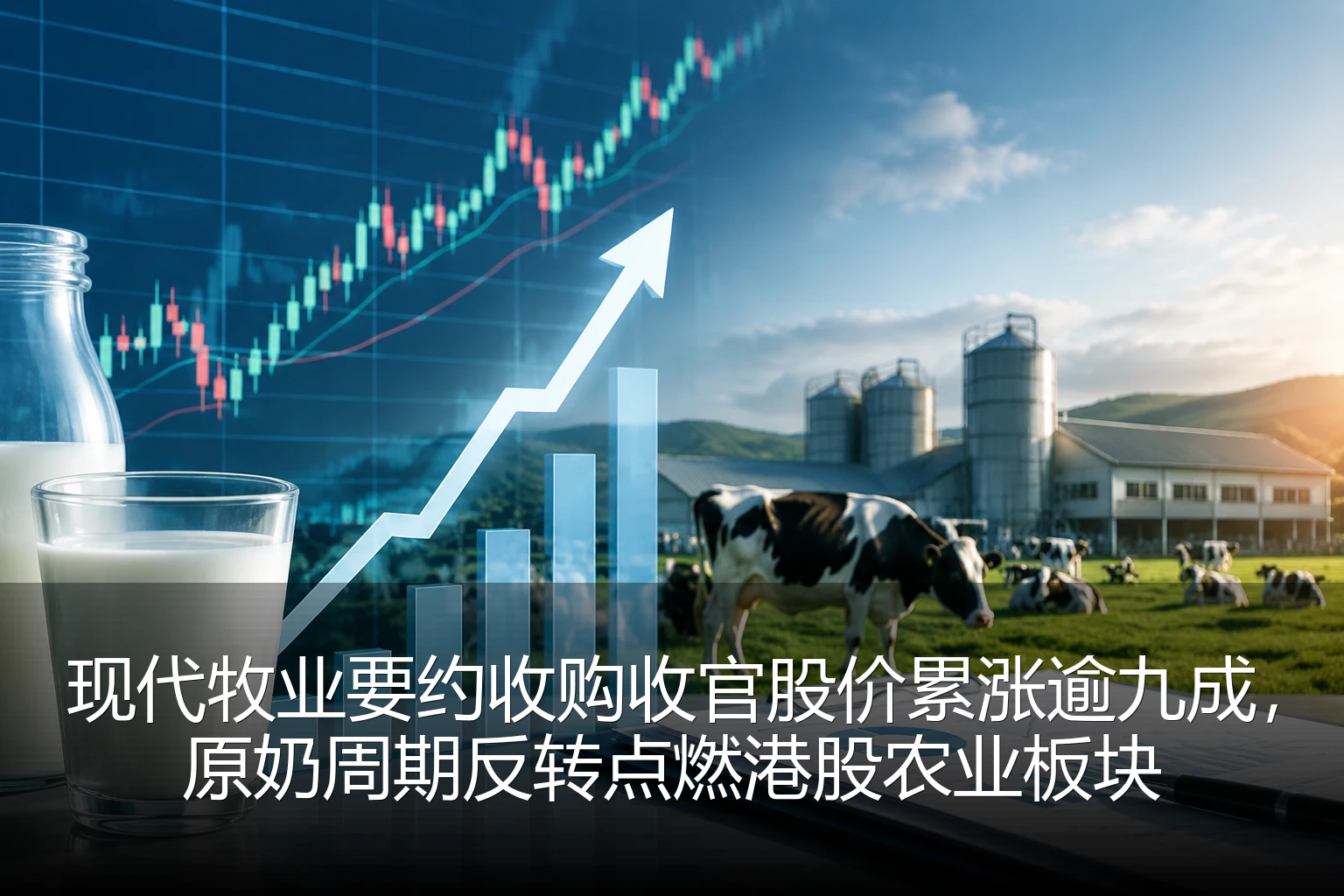 现代牧业要约收购收官股价累涨逾九成，原奶周期反转点燃港股农业板块